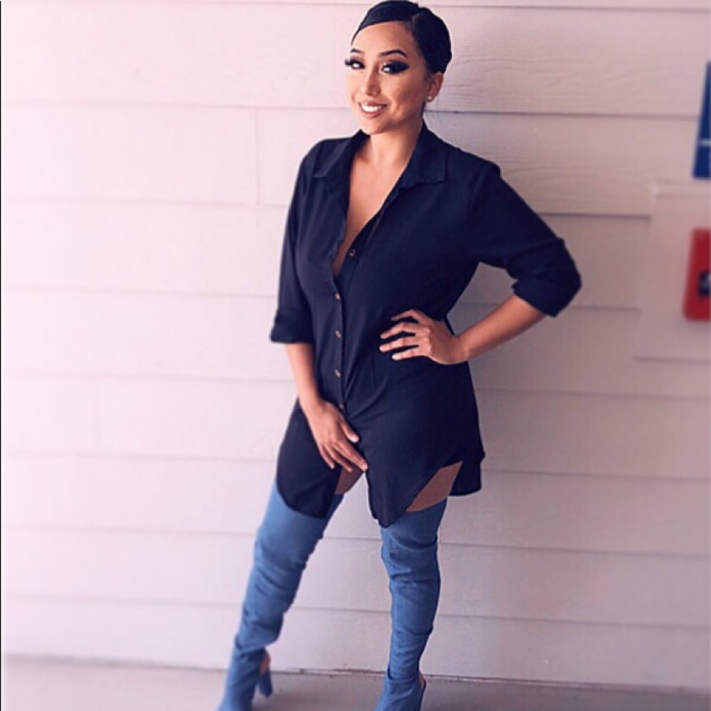 Long button up shirt dress*i wear shorts under it*